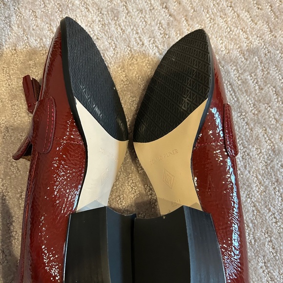 Donald J. Pliner Glossy Maroon Loafers - Picture 3 of 5